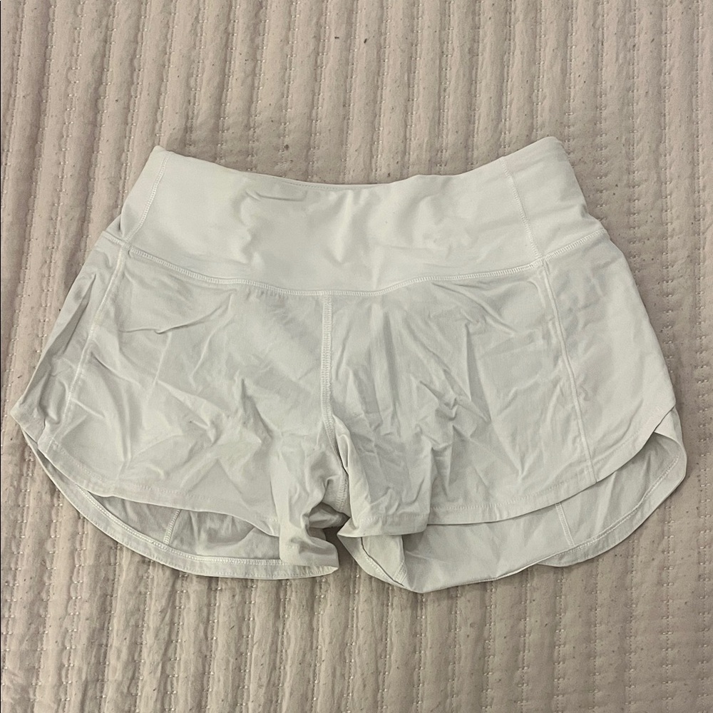Lululemon Athletica White Athletic Shorts